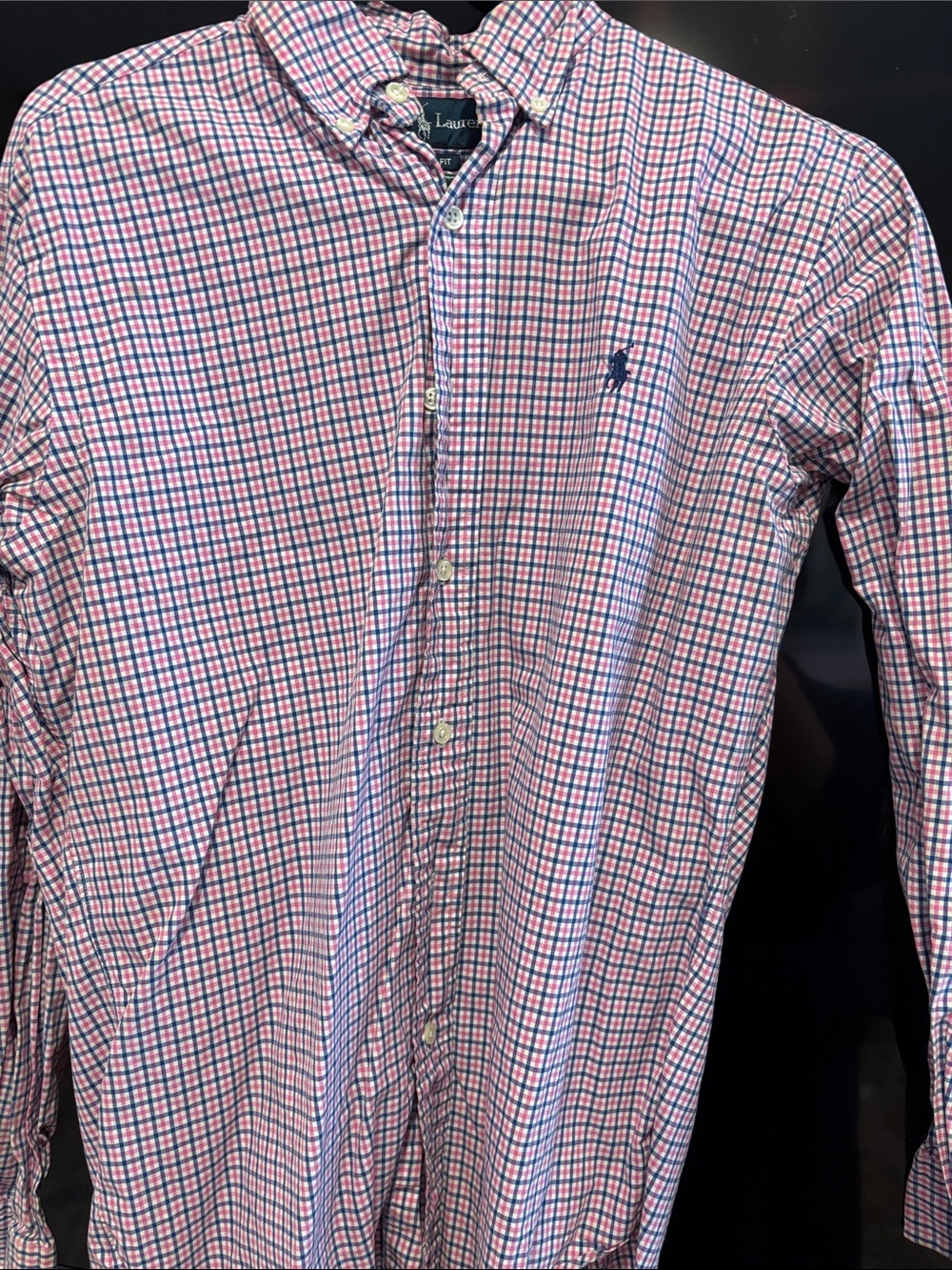 Polo by Ralph Lauren Pink & Blue Plaid Button-Down Shirt